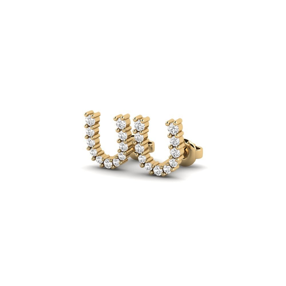Moissanite Boucle d'oreille femme Kusinhta