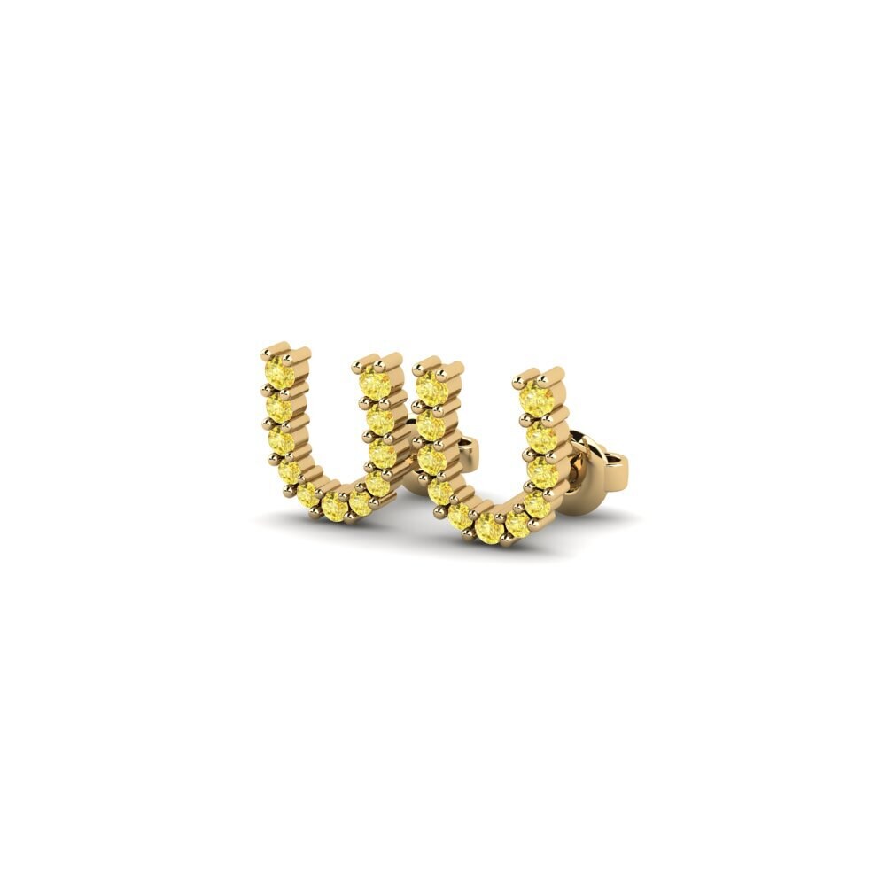 Yellow Sapphire Women's Earring Kusinhta