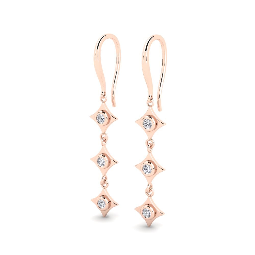Diamant De Synthèse Boucle d'oreille femme Kutch