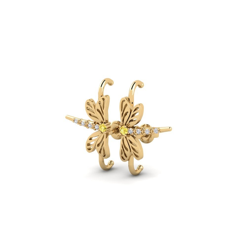 Yellow Sapphire Women's Earring Kwaluseni