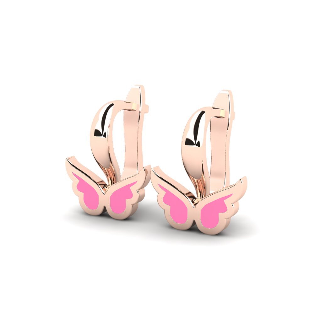 18ct Rose Gold Kid's Earring Kyauta