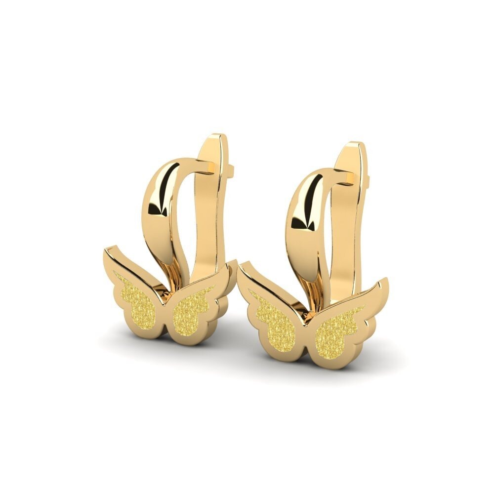 14k Oro Amarillo Pendiente para Niño Kyauta