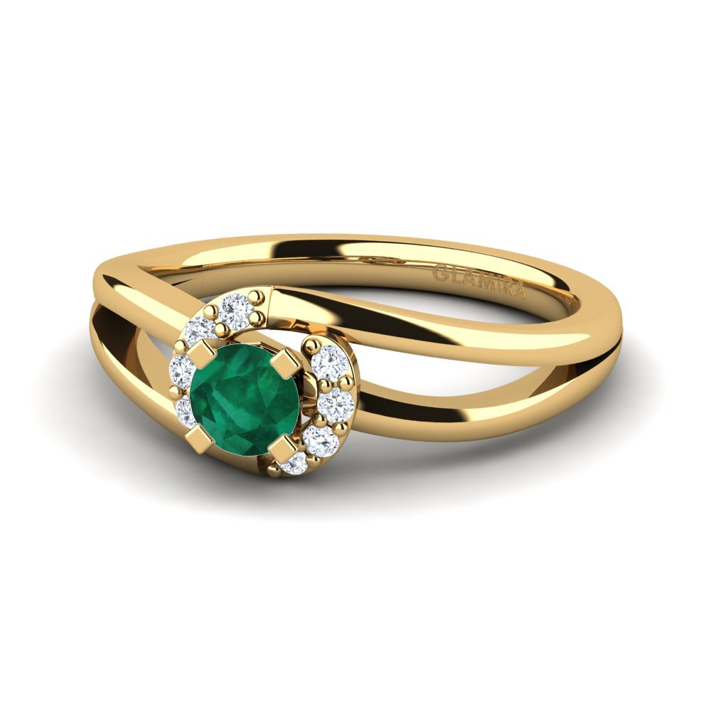 Emerald Engagement Ring Kylie