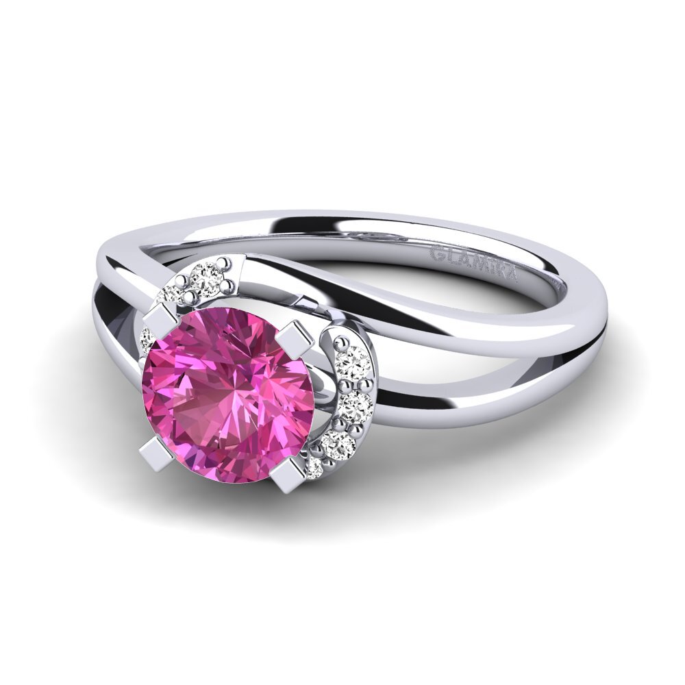 Rosa Topas Forlovelsesring Kylie 1.0 crt