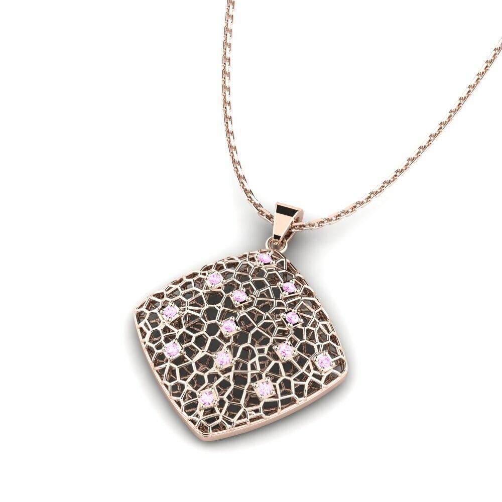 Roze Saffier Dames Hanger Kym