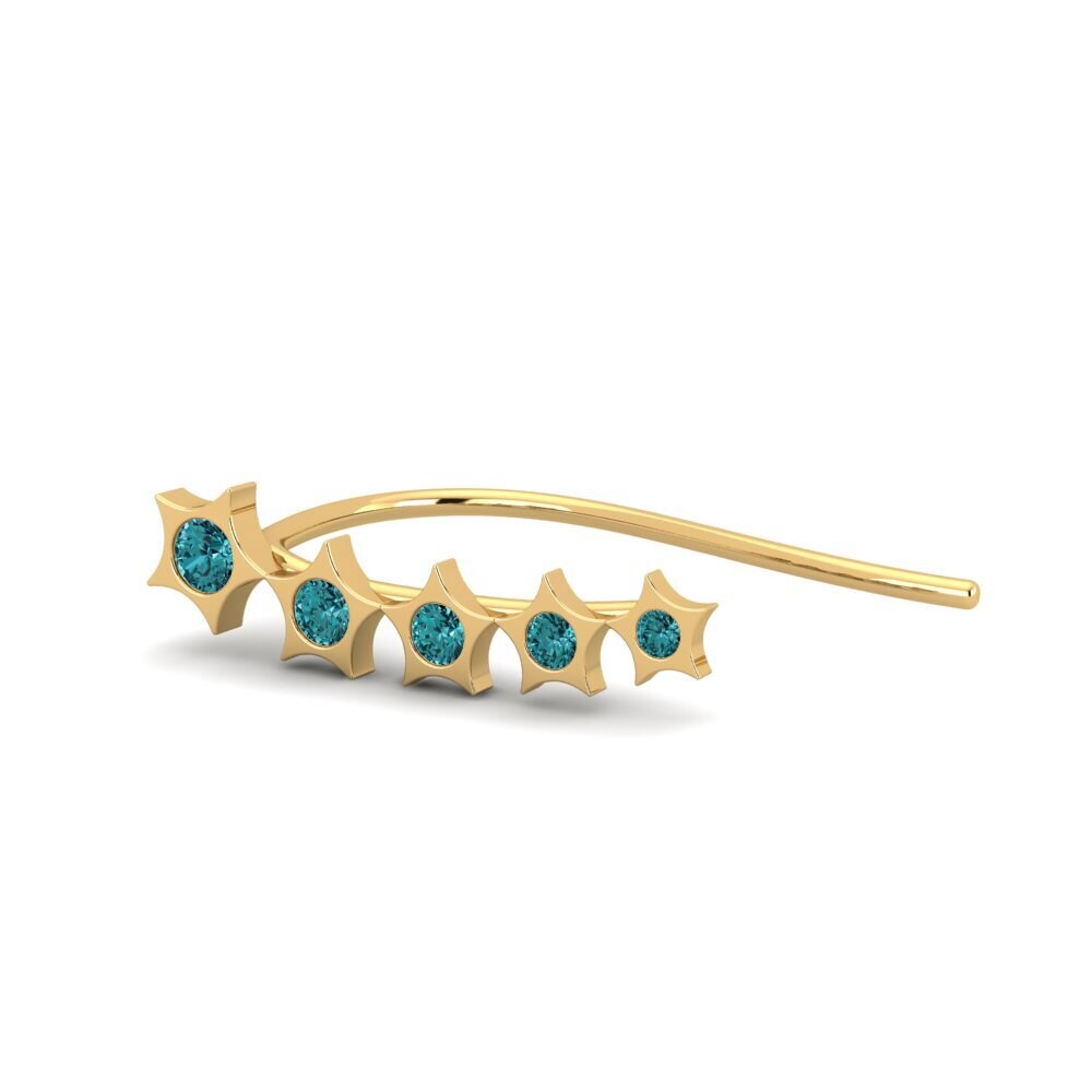 Blue Diamond Women's Earring Kypris