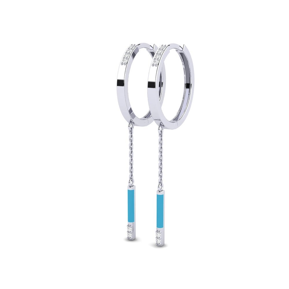 9ct White Gold Women's Earring Kyras