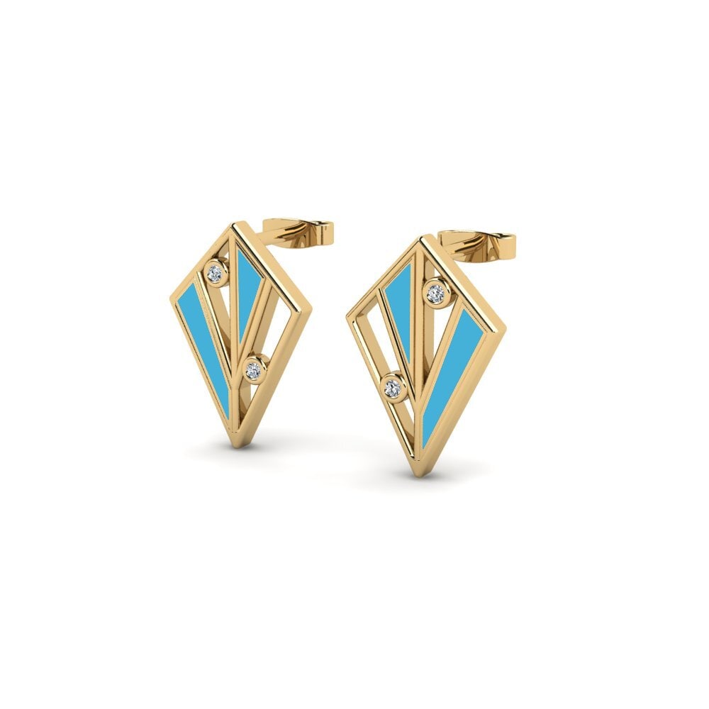 14k Oro Amarillo Pendiente de mujer Kyrielle