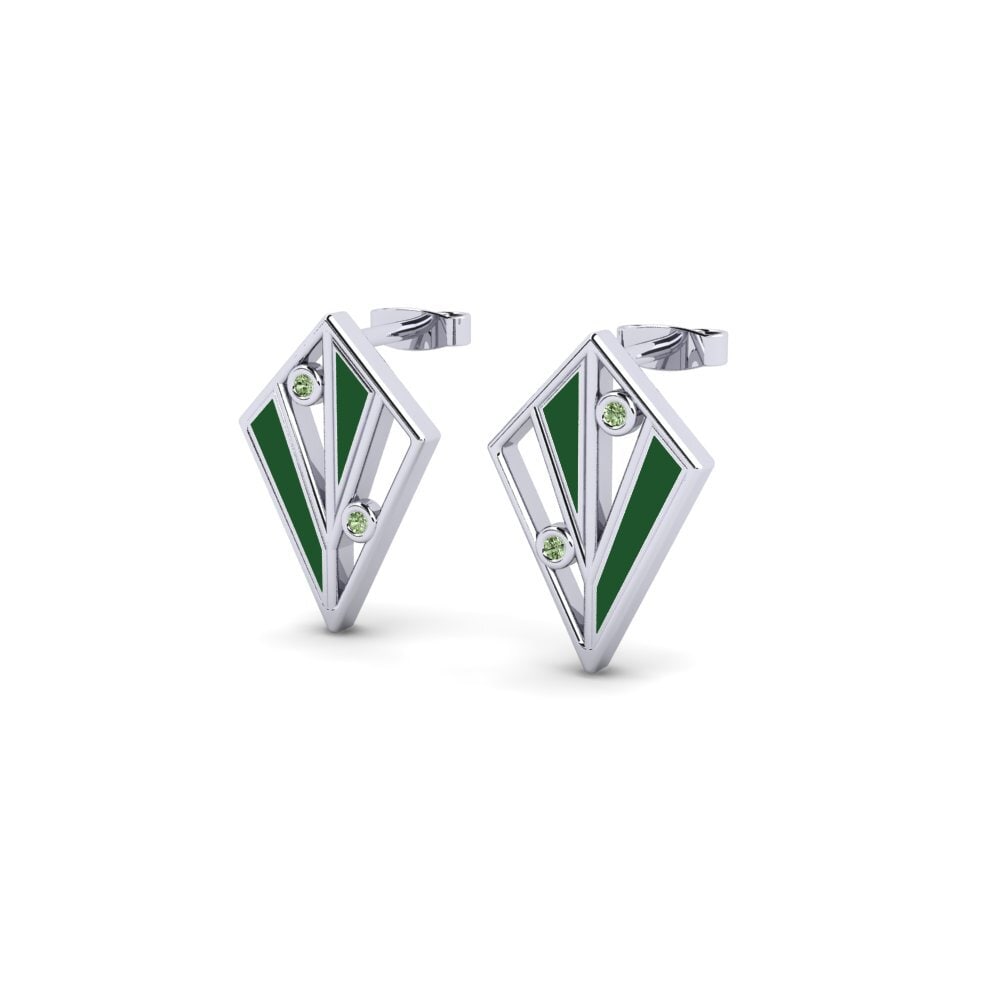 Diamante Verde Pendiente de mujer Kyrielle