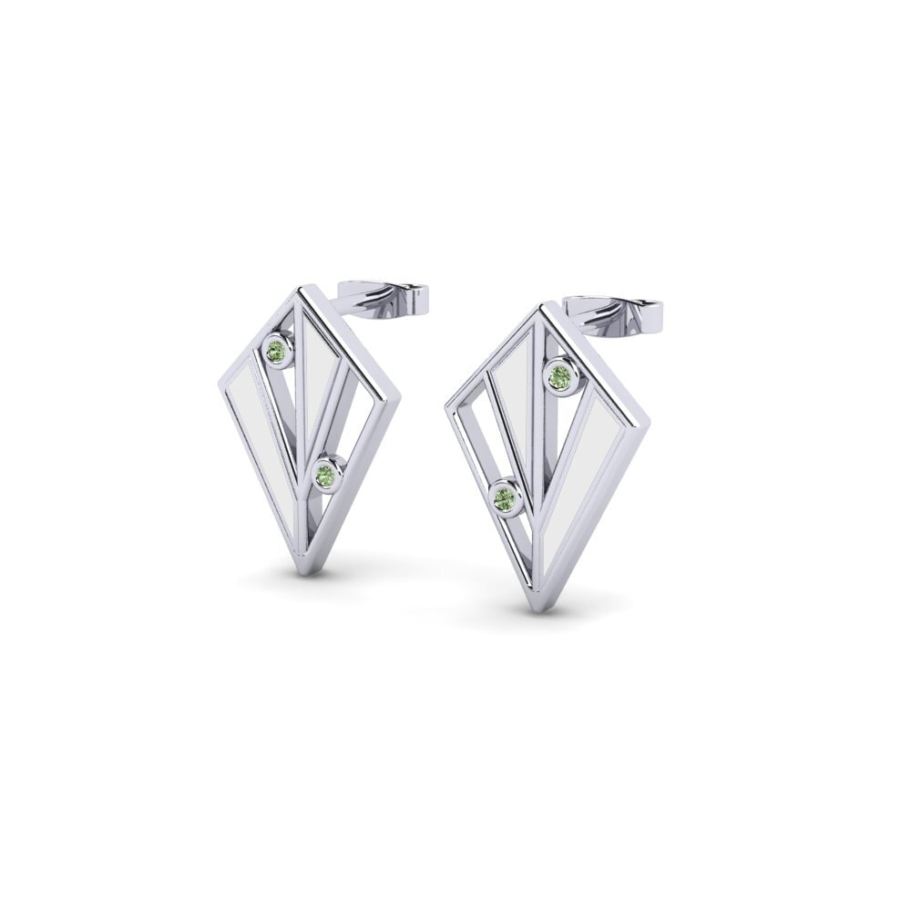 Diamante Verde Pendiente de mujer Kyrielle