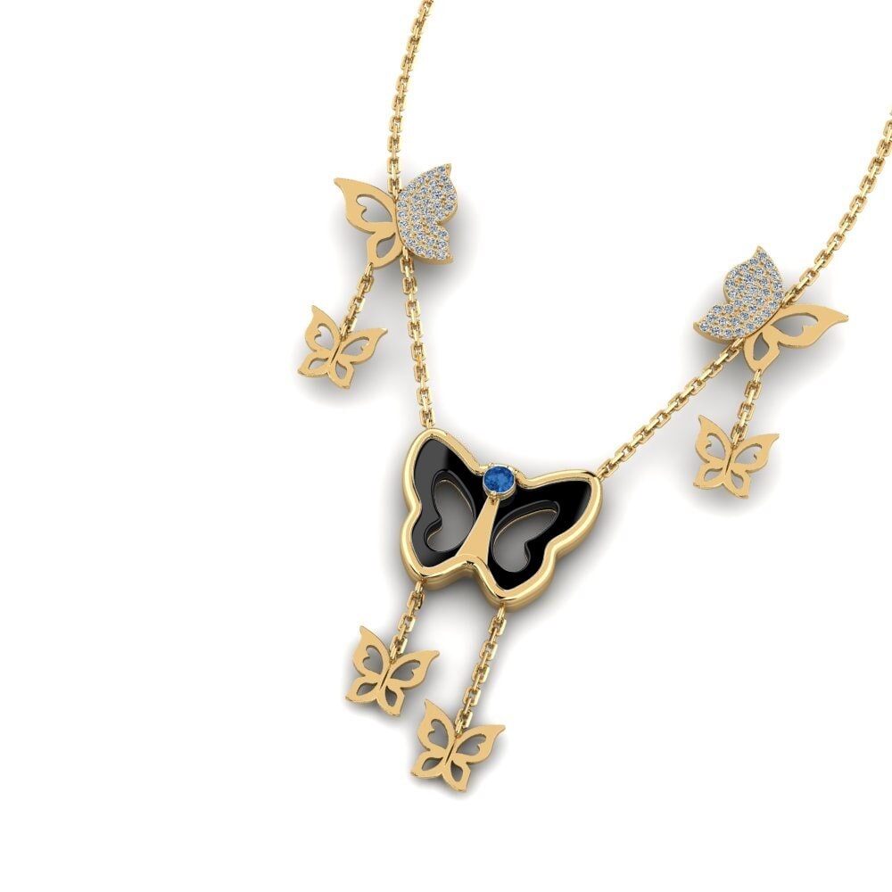 Circonita Azul Oscuro Collar de Mujer Kyser