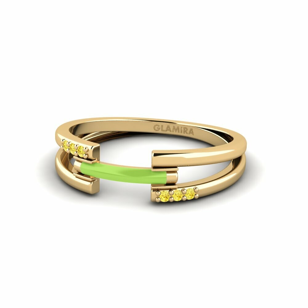 Saphir Jaune Bague Kythnos