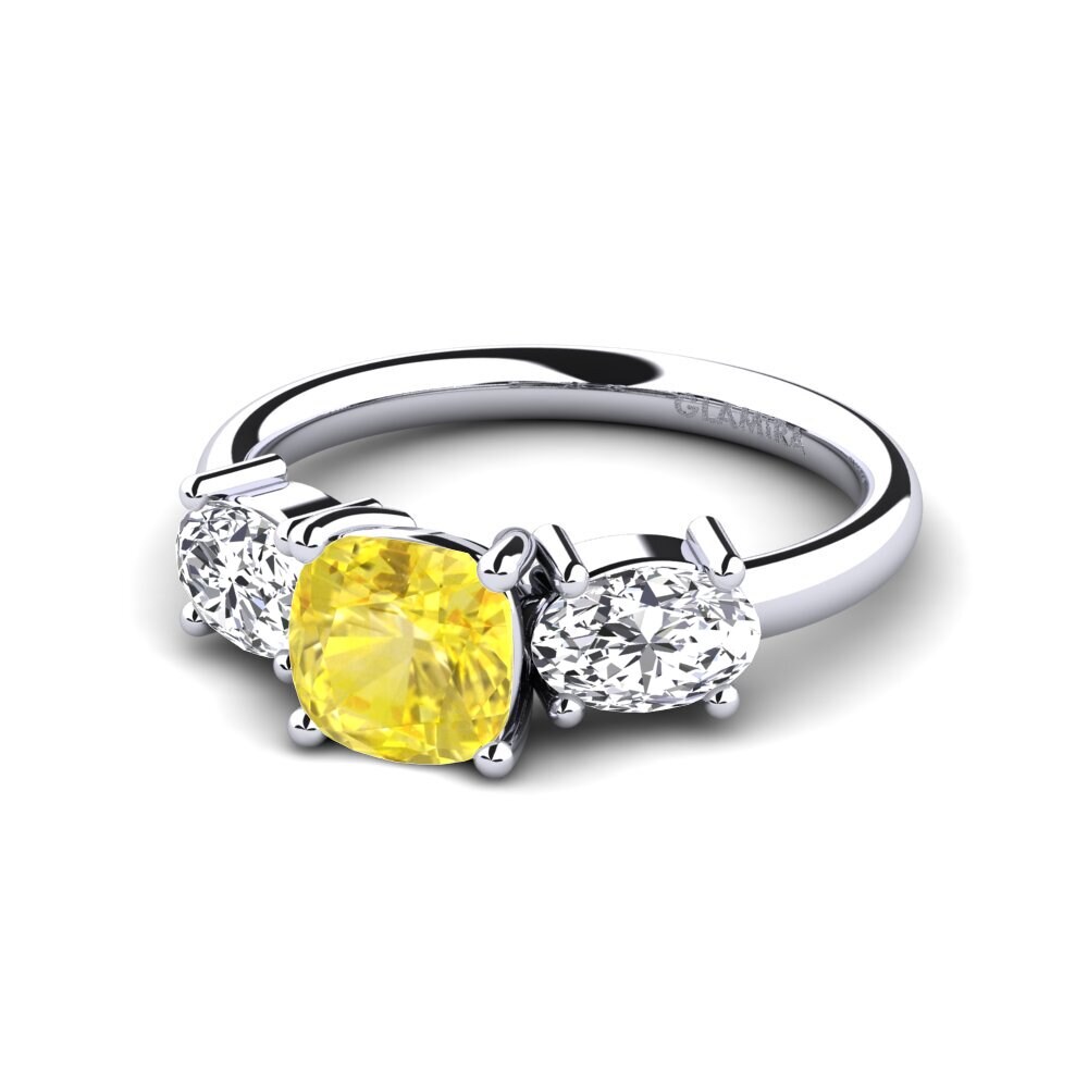 Yellow Sapphire Engagement Ring Labrina