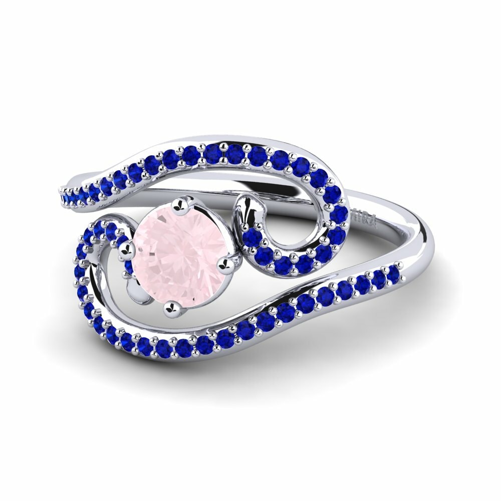 Cuarzo rosa Anillo Loncro