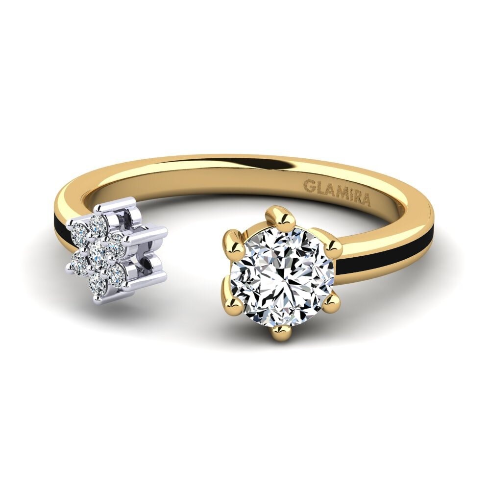 Ringe Offene 375 Gelb & Weißgold