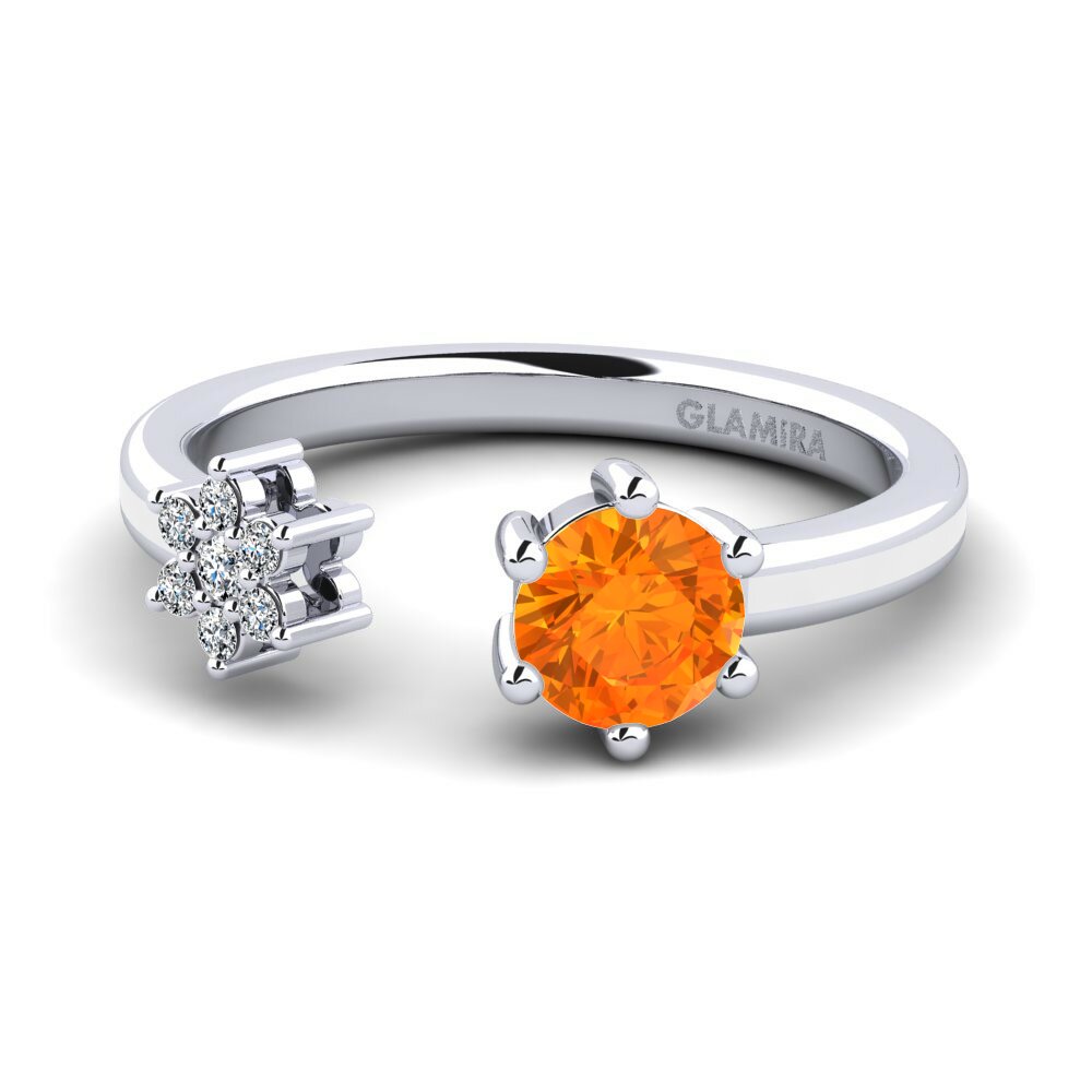 Saphir orange Bague Laci