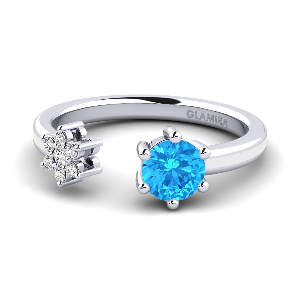 Blauer Topas Ring Laci