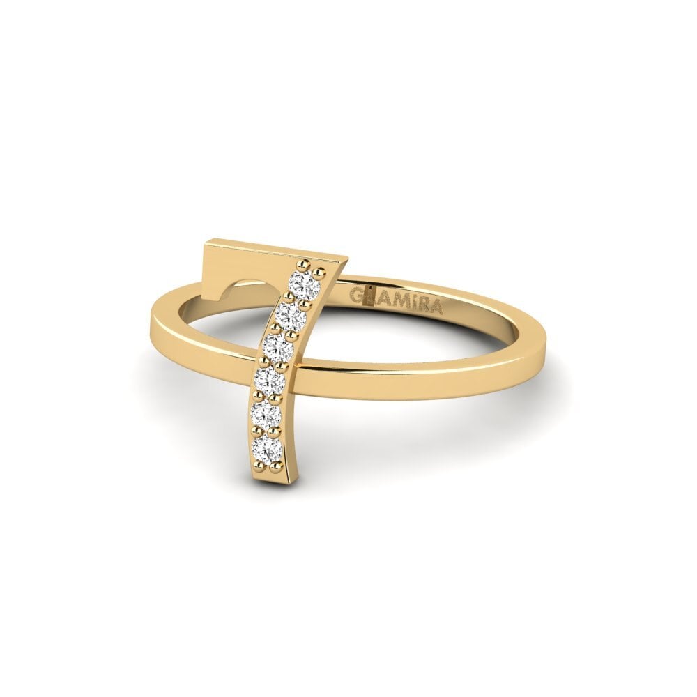 Moissanite Anel mindinho Lagunita