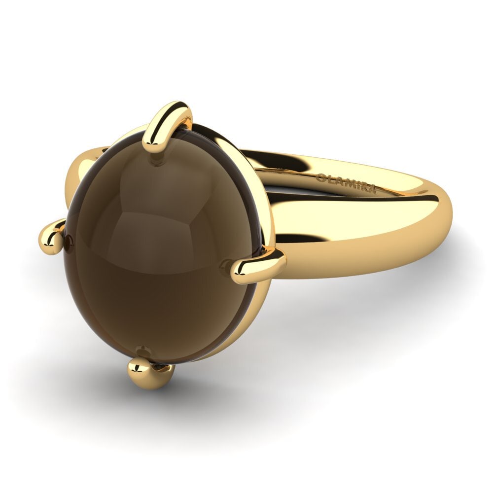 Cabochon Smoky Topaz Ring Lahoma