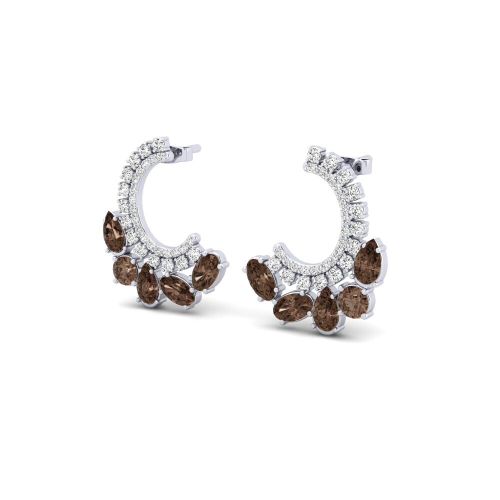 Mixed Smoky Quartz Women's Earring Lahore