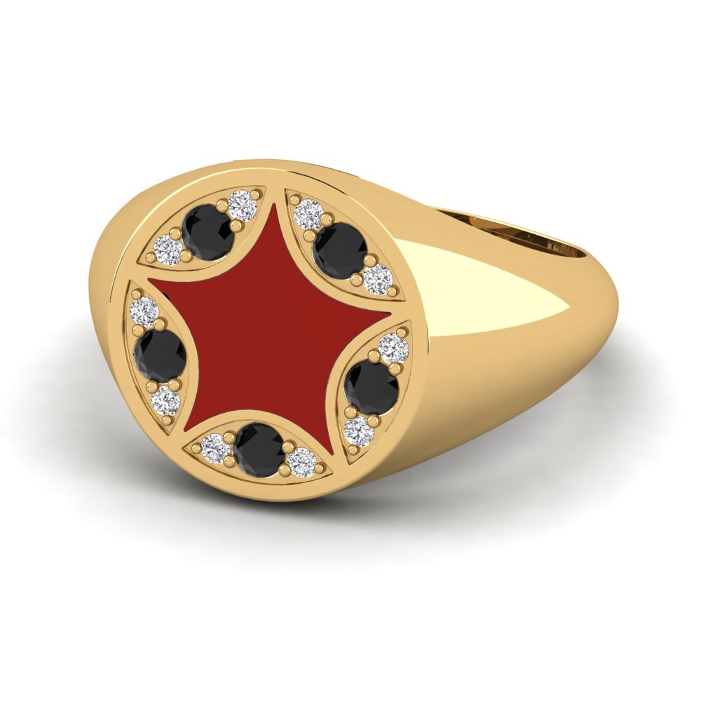 Zafiro negro Anillo Laiyah