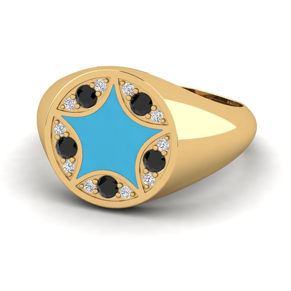 Schwarzer Diamant Ring Laiyah