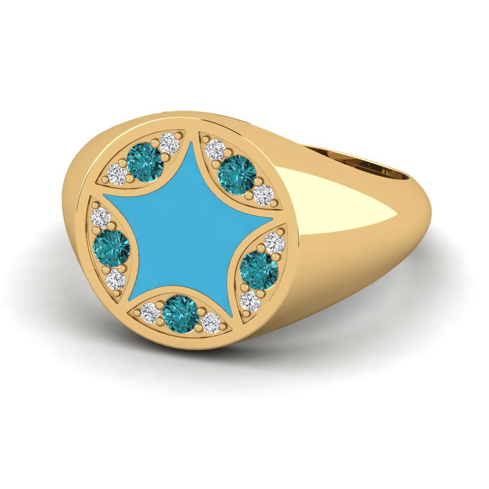 Blauer Diamant Ring Laiyah