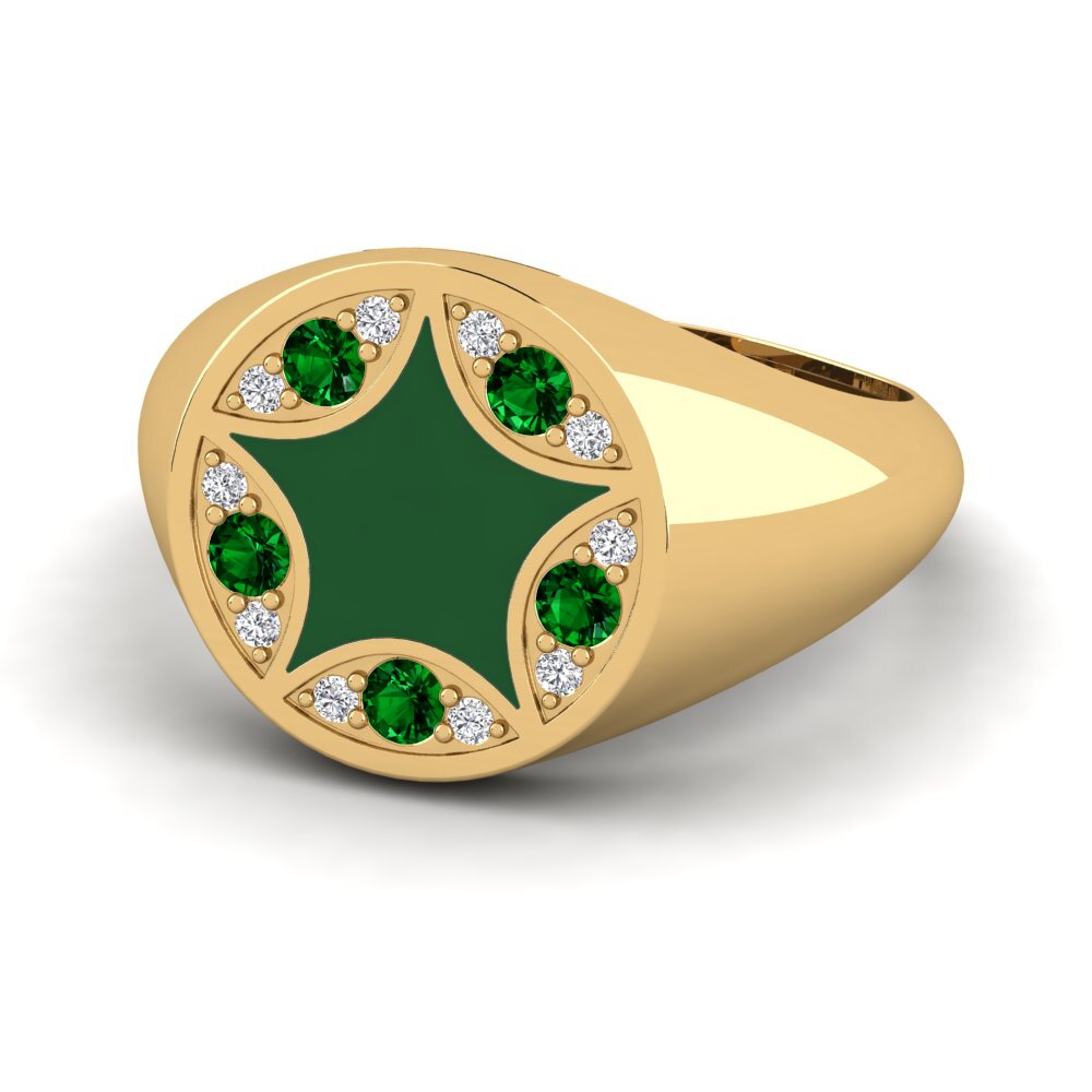 Zircone Verde Anello Laiyah