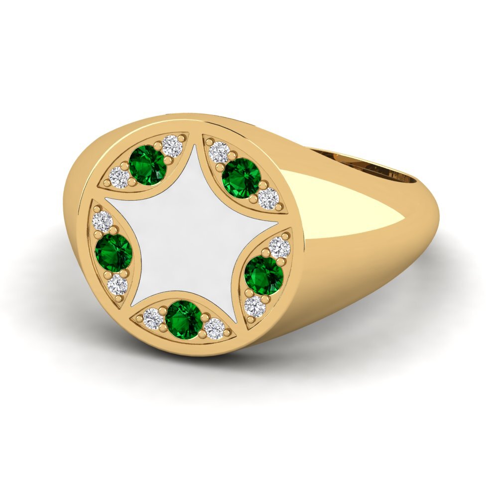 Grüner Zirkonia Ring Laiyah
