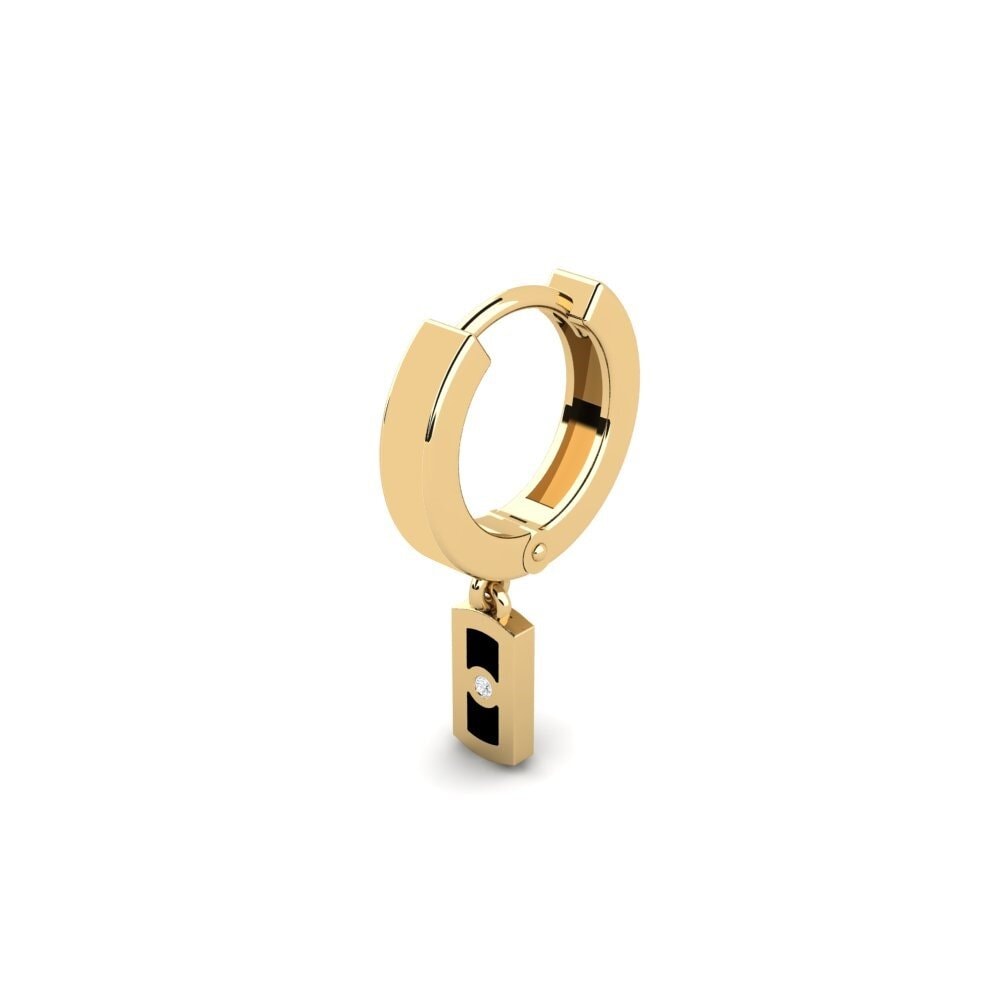 White sapphire Men's Earring Lakerm