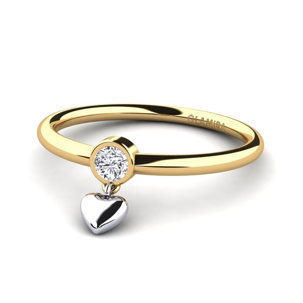 14ct Yellow & White Gold Lab Grown Diamond Ring Lamiyye