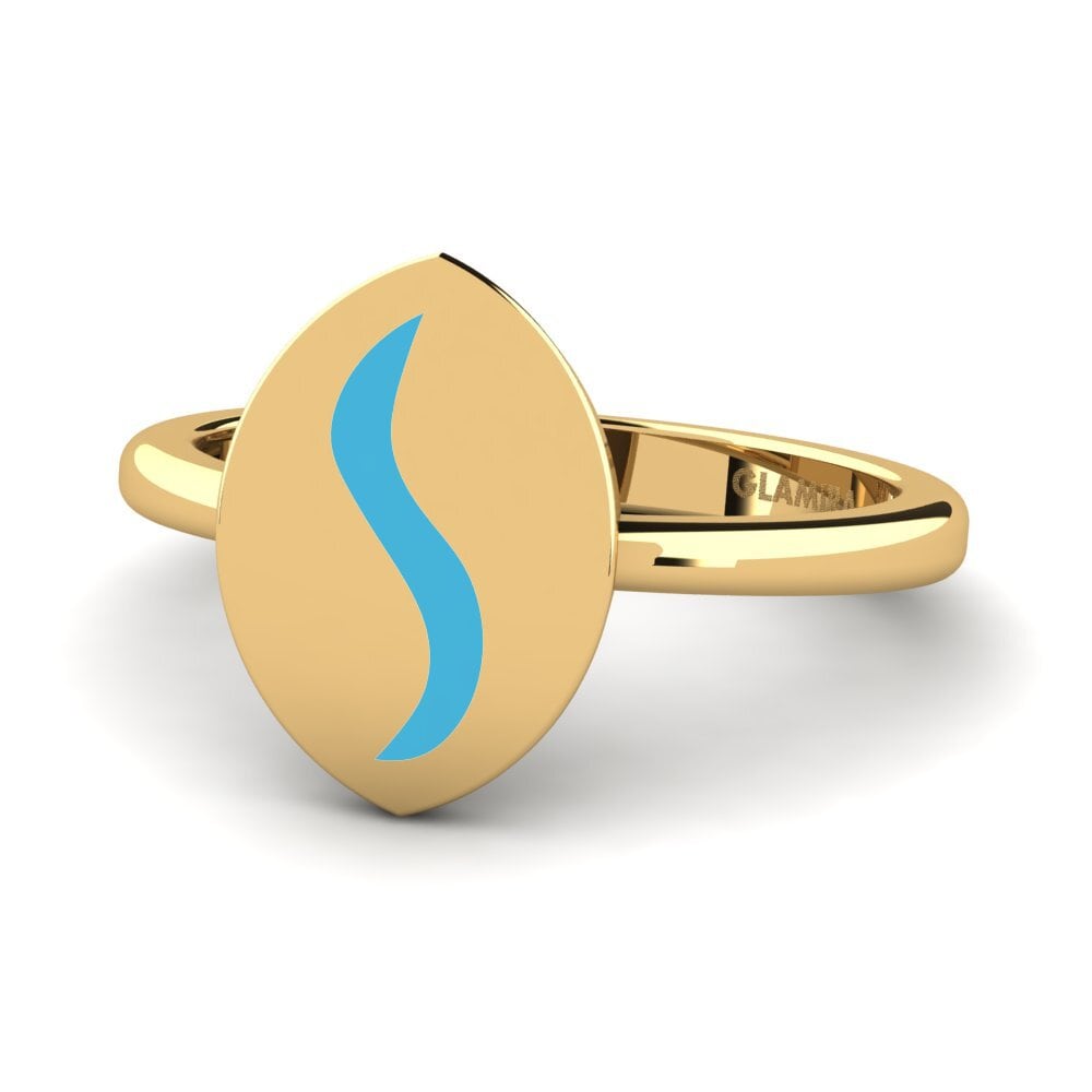 Gelbgold 750 Ring Lampless