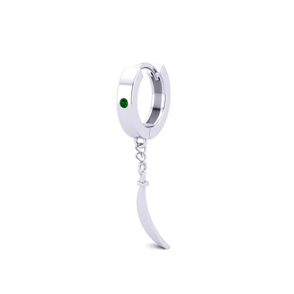 Circonita Verde Pendiente para hombre Lanciner