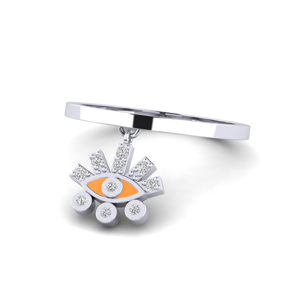 Weiß-Silber Ring Laodikya
