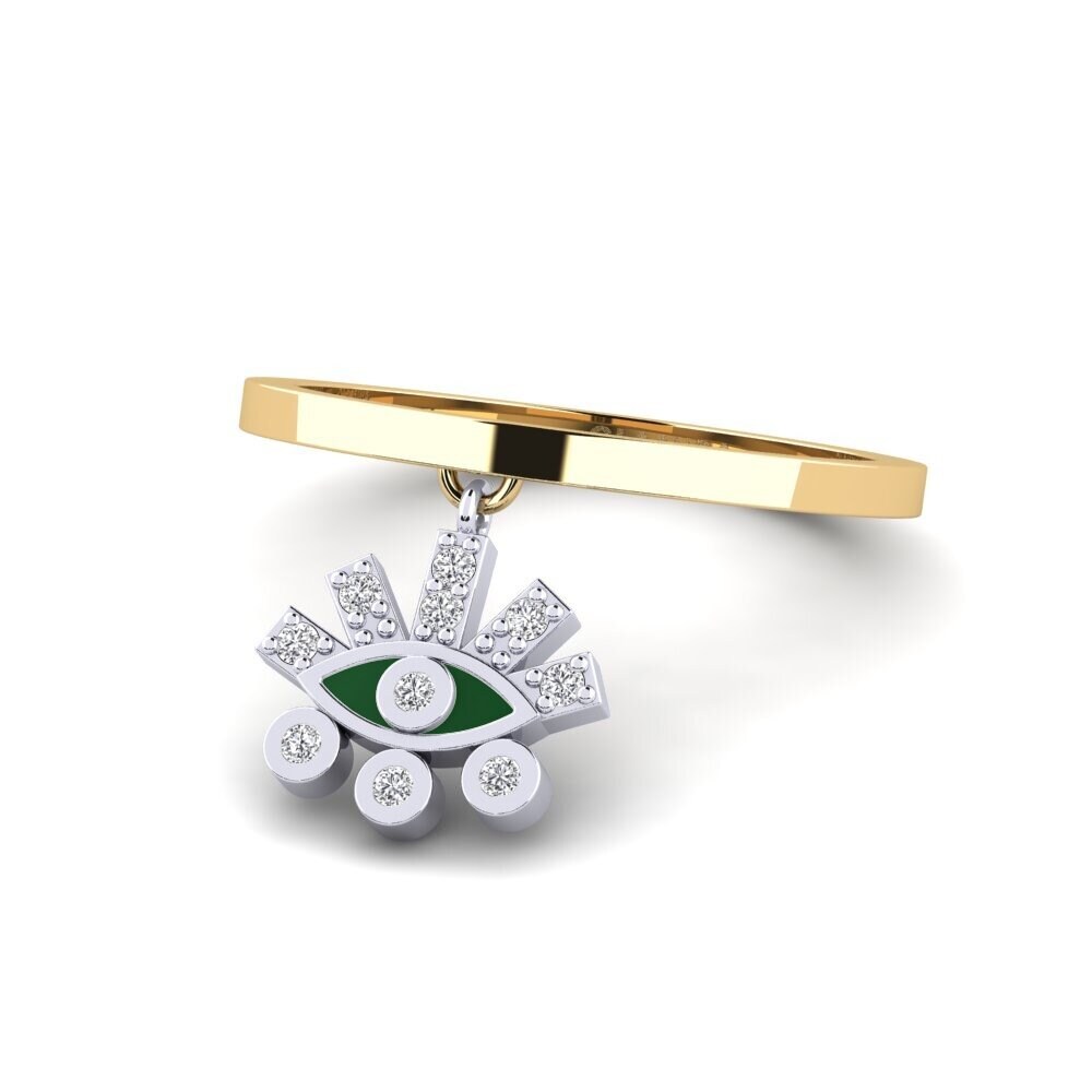 750 Gelb & Weißgold Ring Laodikya
