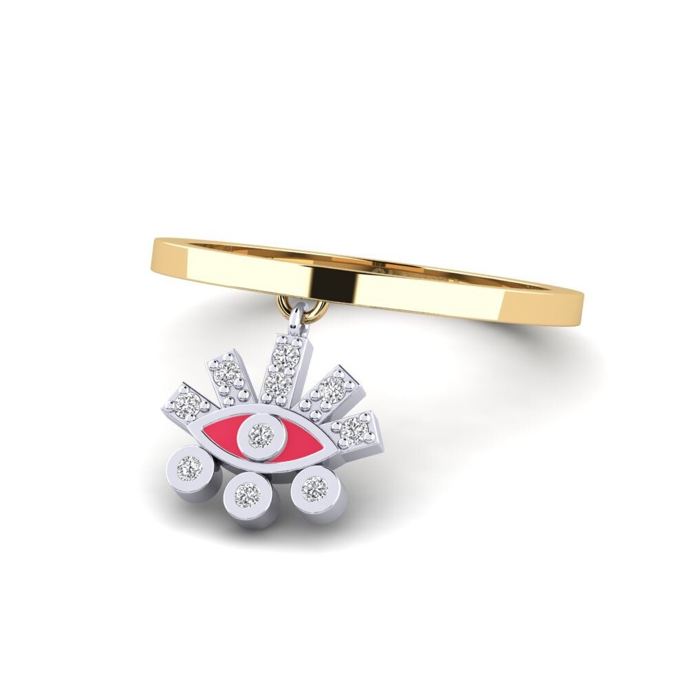 585 Gelb & Weißgold Ring Laodikya