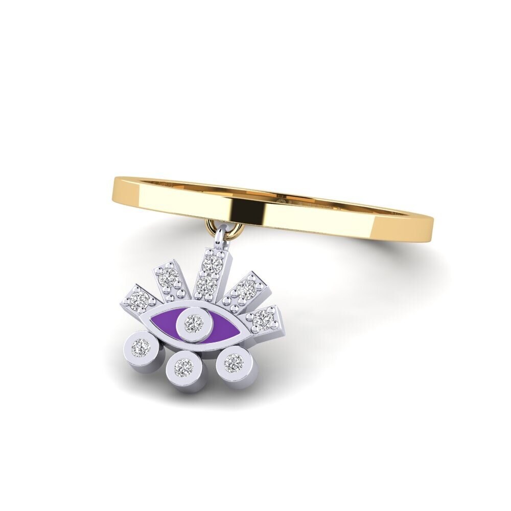 585 Gelb & Weißgold Ring Laodikya