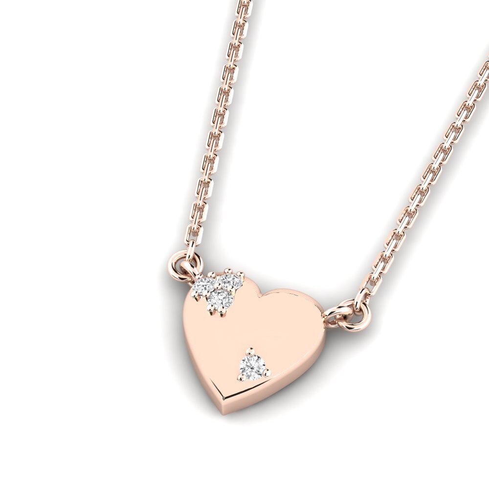 14k Oro Rosa Collar de Mujer Lapafa