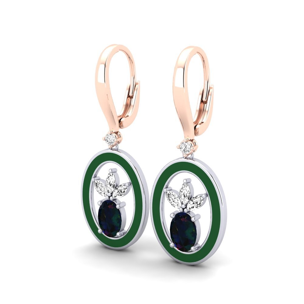 Black Opal Women's Earring Lapelosa
