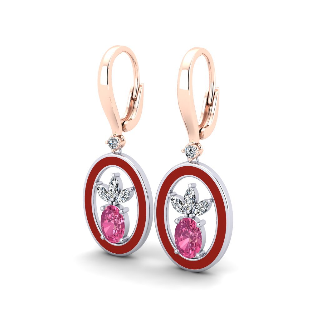 Pink Tourmaline Women's Earring Lapelosa