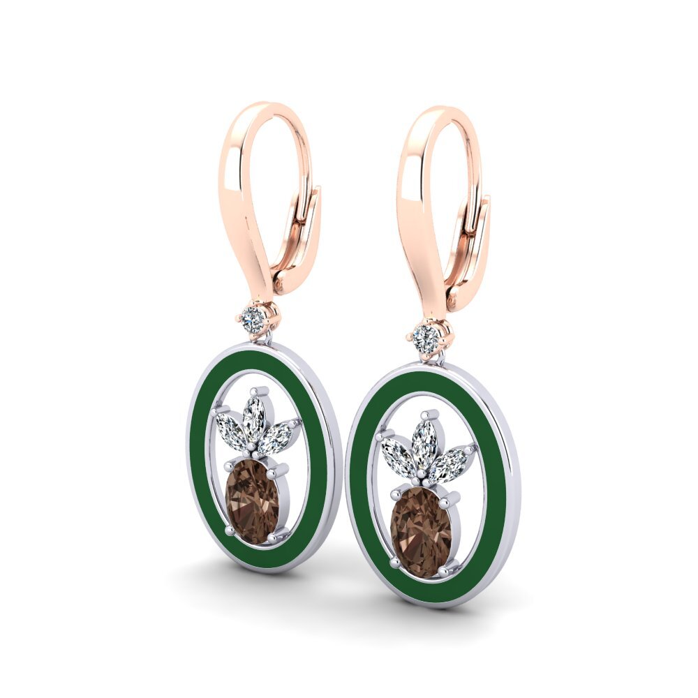 Smoky Quartz Women's Earring Lapelosa