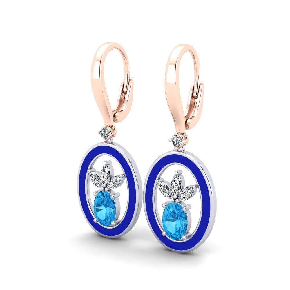 Blue Topaz Women's Earring Lapelosa