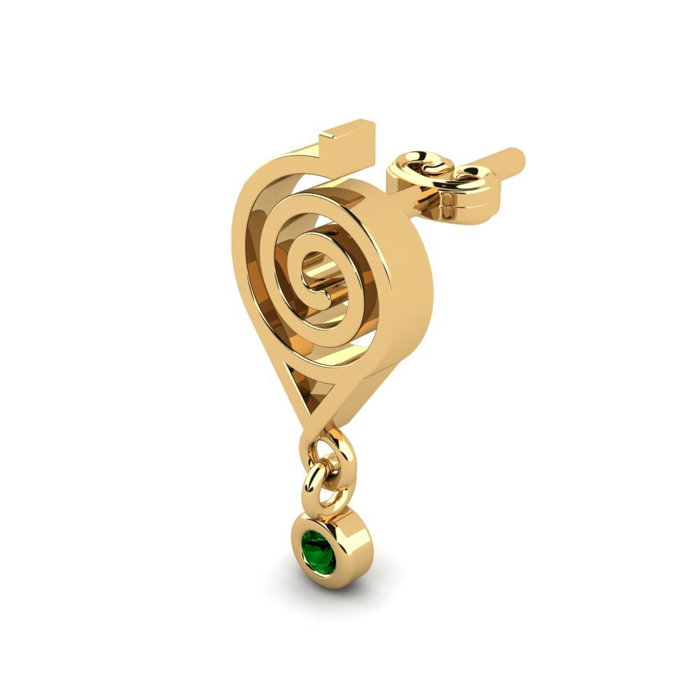Circonita Verde Pendiente para hombre Lapis
