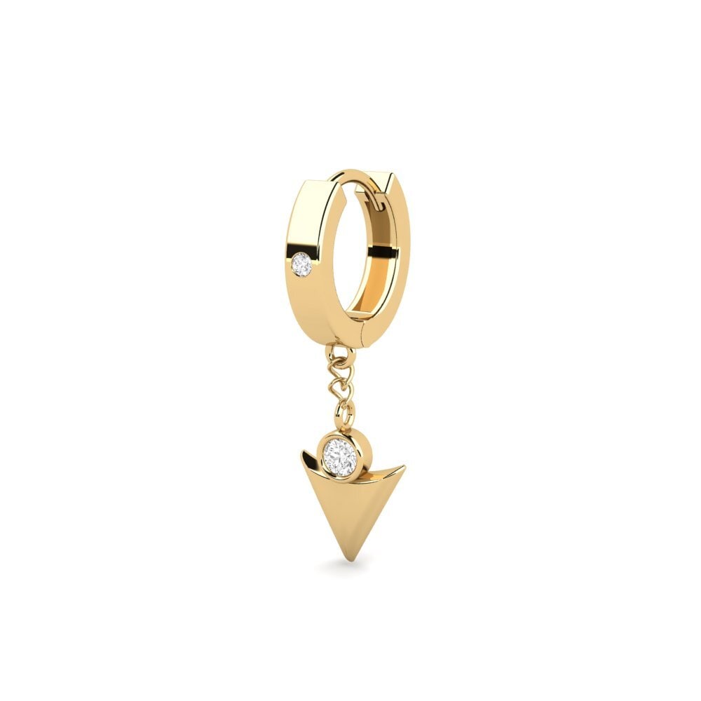 White sapphire Men's Earring Larme