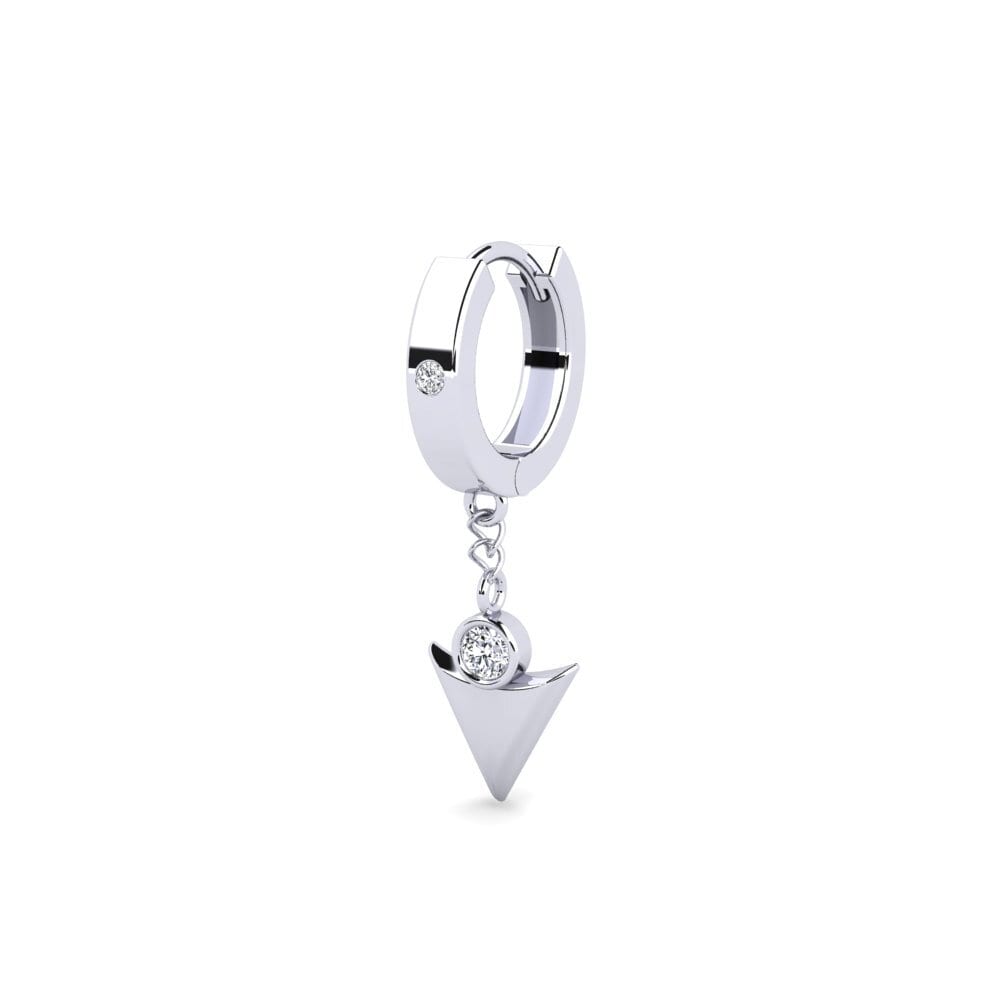 Platin950 Laboratorieskabt diamant Herre øreringe Larme