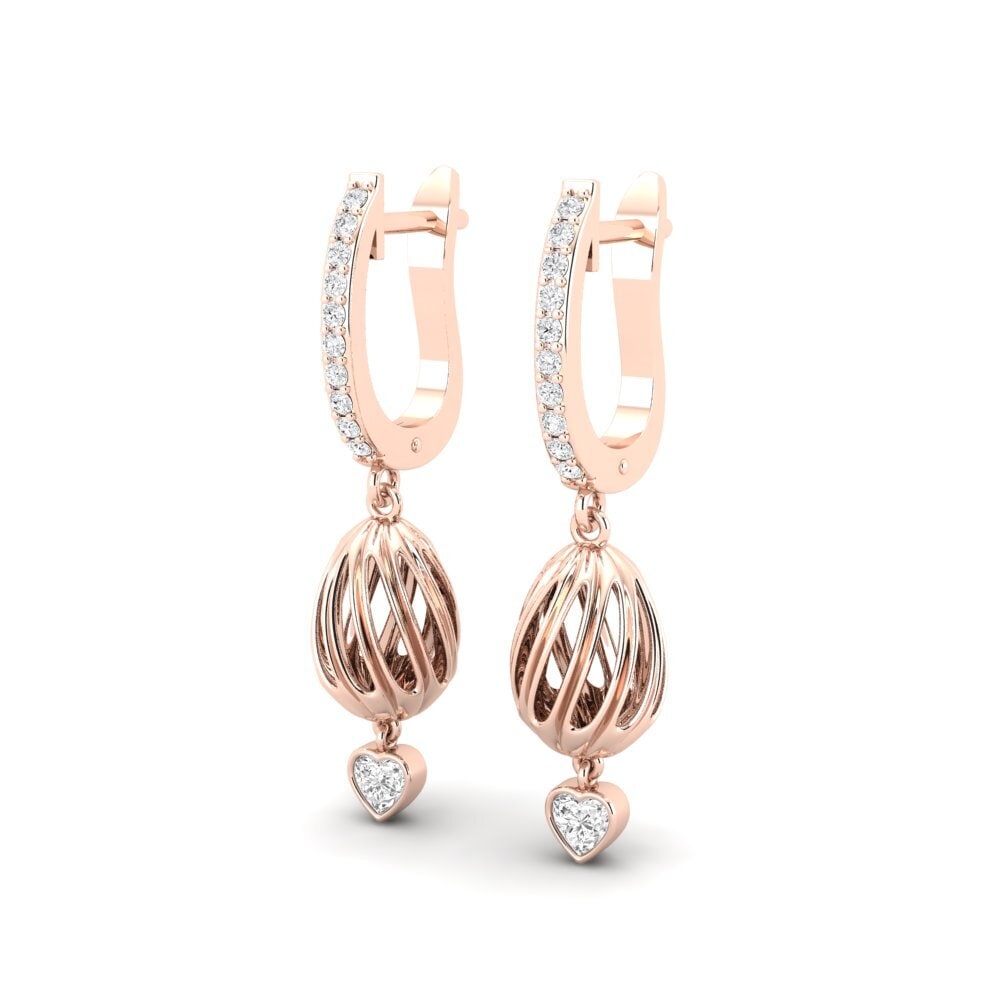 Saphir Blanc Boucle d'oreille femme Larocco