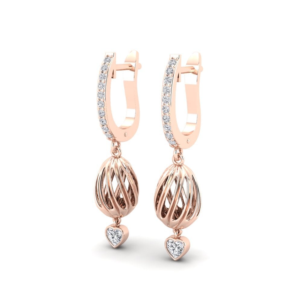 Diamant De Synthèse Boucle d'oreille femme Larocco