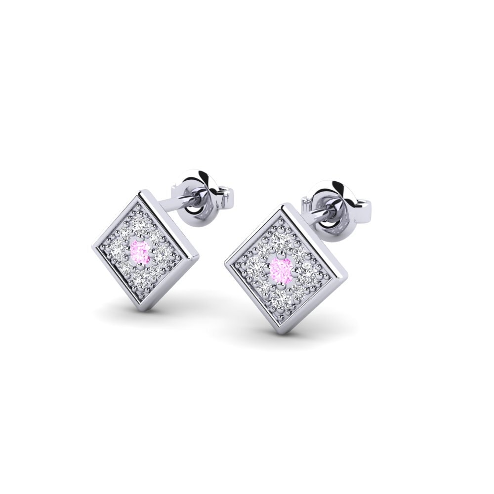 Saphir Rose Boucle d'oreille femme Larochelle