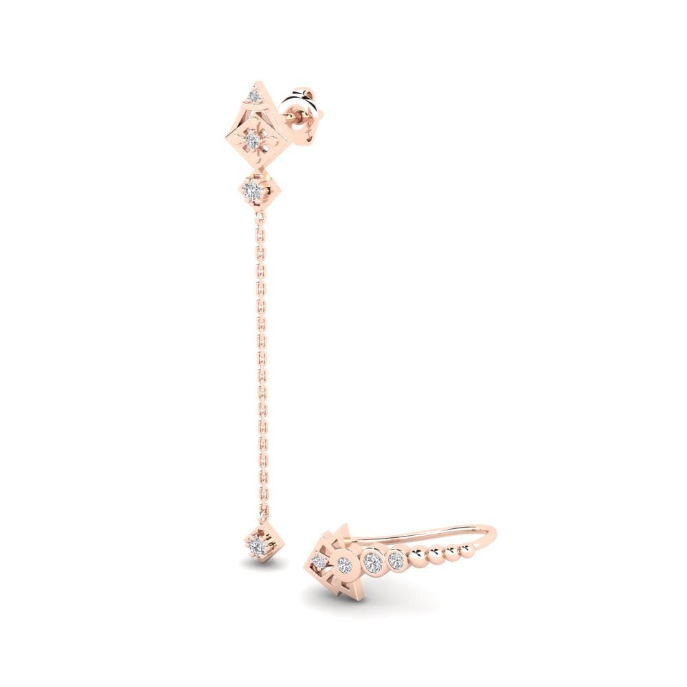 14k Rose Gold Women's Earring Larolina