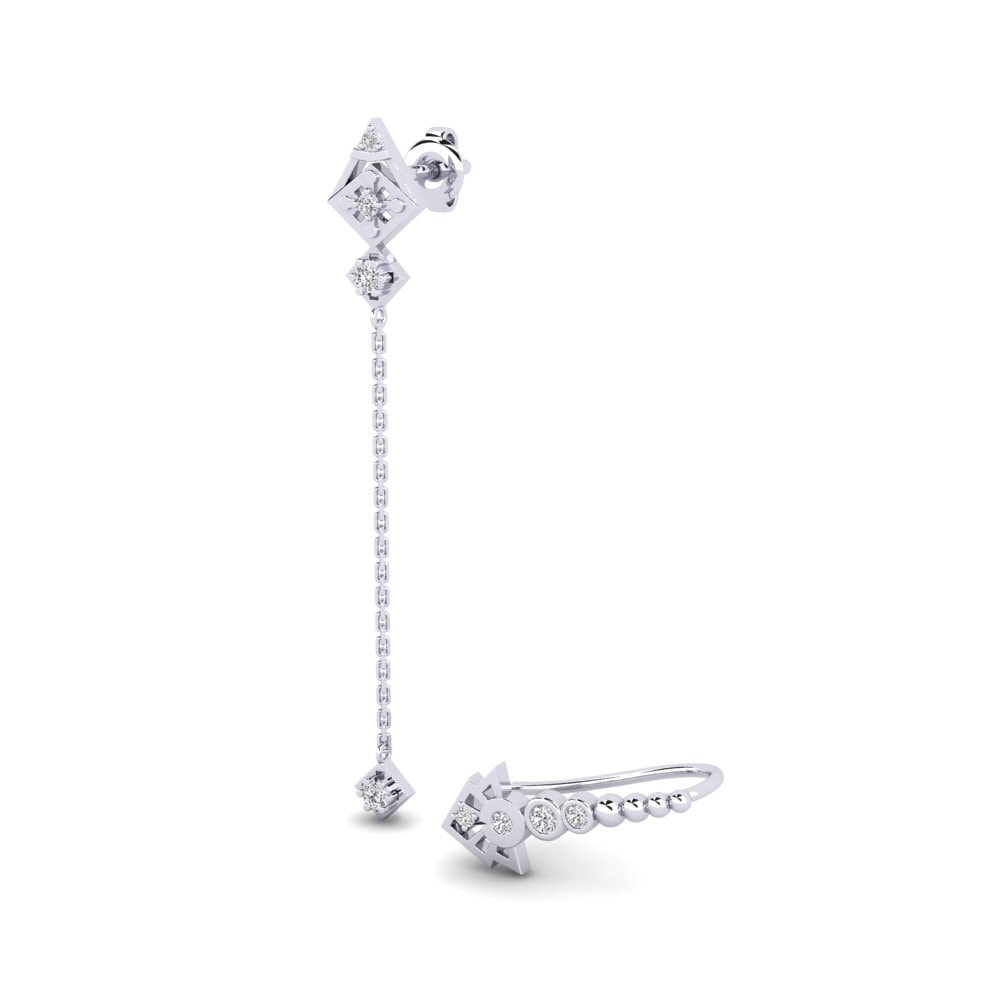 950 Palladium Women's Earring Larolina